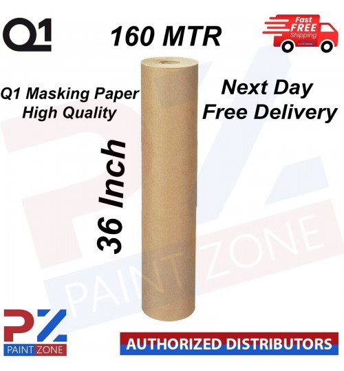 Q1 36'' BROWN MASKING PAPER 160M METER Bodyshop paint repair Car refinish